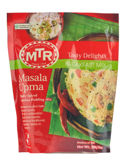 MTR Masala Upma - Mildly Spiced Semolina Pudding Mix - 200g., 7.05oz